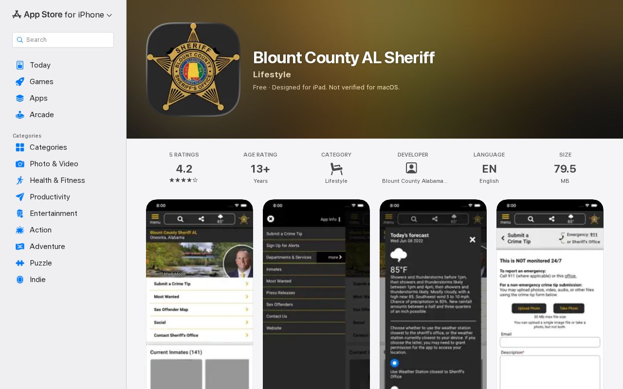 Blount County 24-hour release sheriff app channel